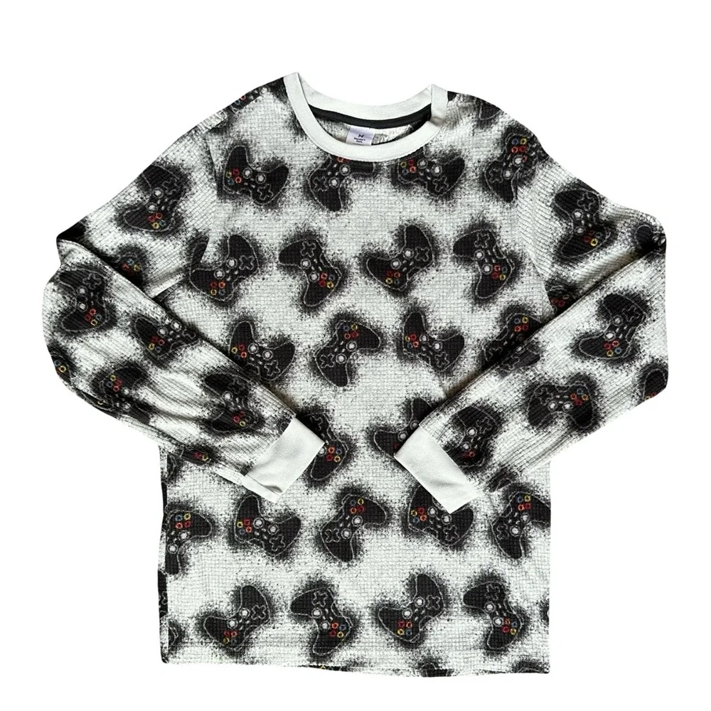 Big Boys 14/16 fleece long sleeve short sleeve 3-piece pajama set